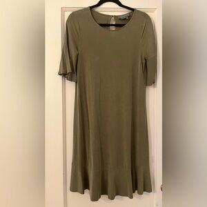 Chic Olive Long Sleeve Dress